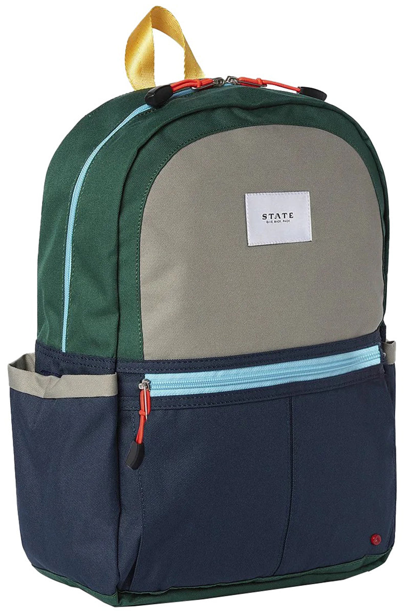 State Bags Kane Kids Travel Backpack - Green / Navy