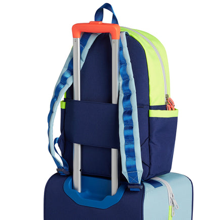 State Bags Kane Kids Travel Backpack - Navy/Neon