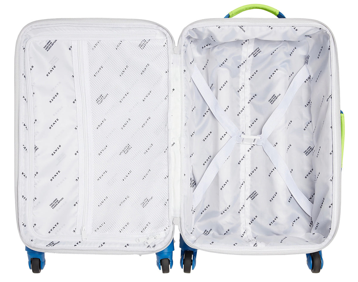 State Bags Logan Suitcase - Navy / Neon