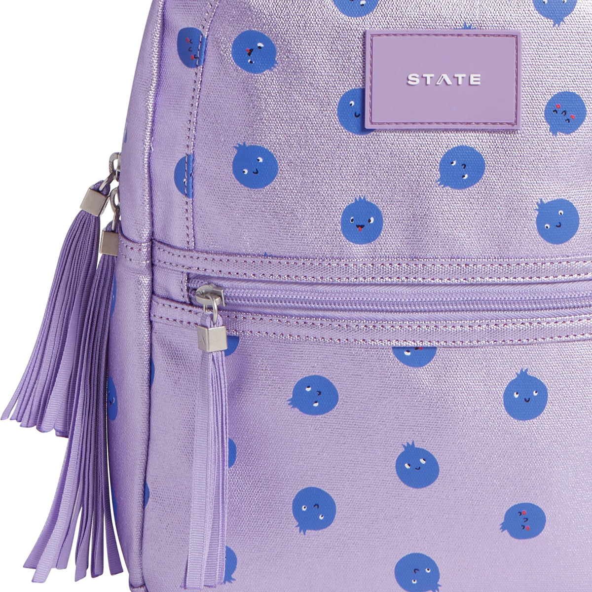 State Bags Mini Kane Kids Backpack - Metallic Blueberries