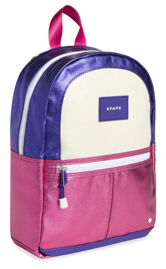 State Bags Mini Kane Kids Backpack - Purple / Hot Pink