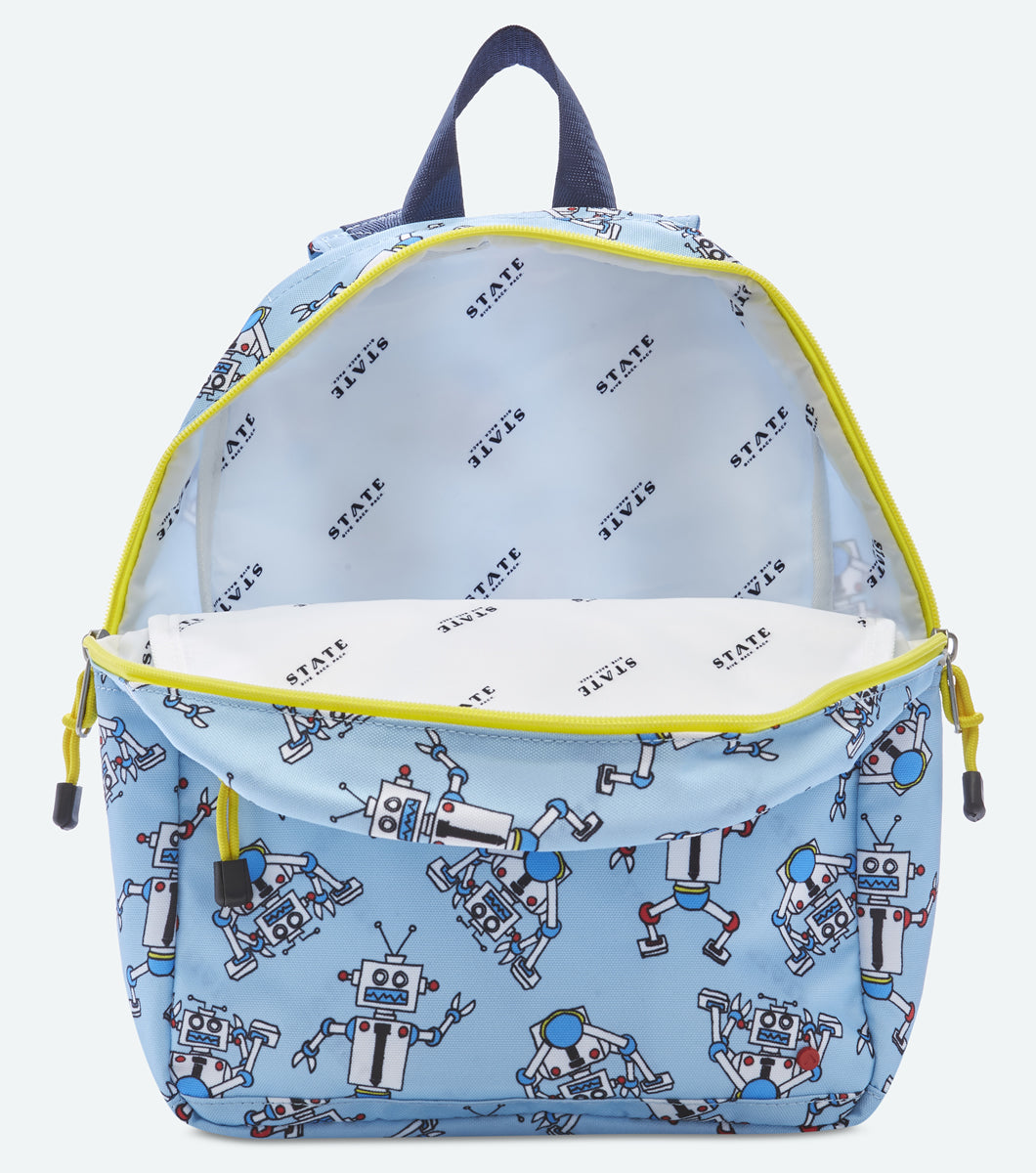 State Bags Mini Kane Kids Backpack - Robots