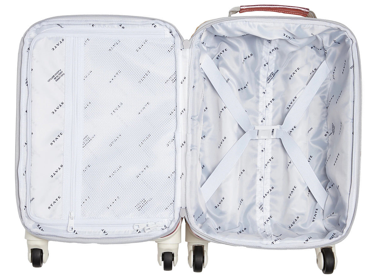 State Bags Mini Logan Suitcase - Pink / Silver