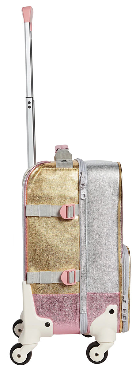 State Bags Mini Logan Suitcase - Pink / Silver