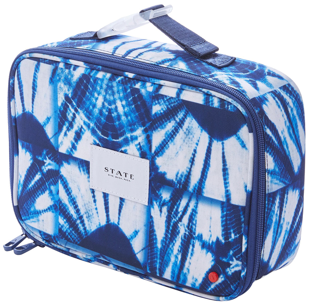 State Bags Rodgers Lunch Box - Indigo Patchwork