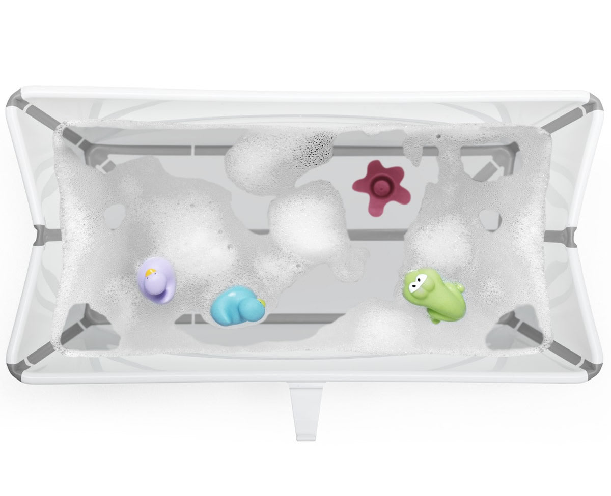 Stokke Flexi Bath Heat Sensitive Tub + Newborn Support - White