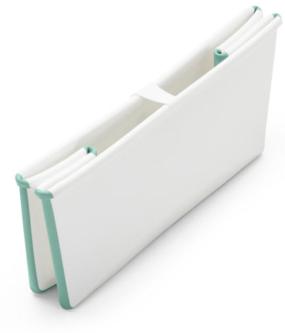 Stokke Flexi Bath Heat Sensitive Tub + Newborn Support - White Aqua