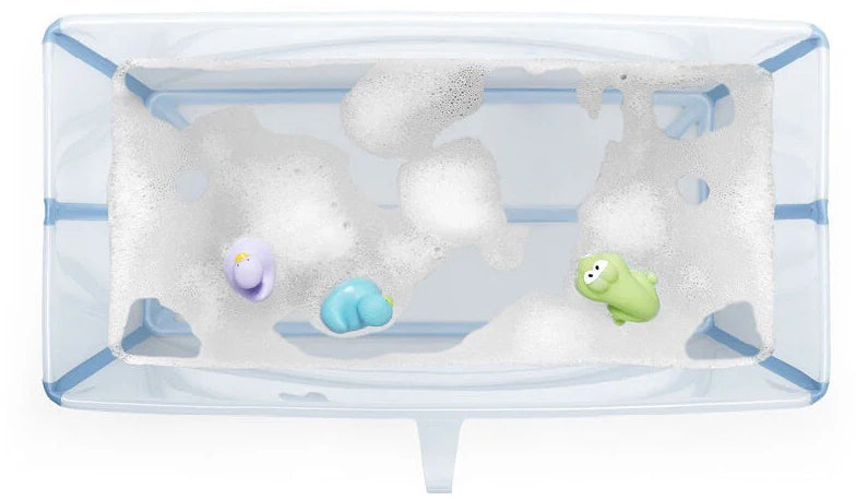 Stokke Flexi Bath X-Large Heat Sensitive Tub + Newborn Support - Ocean Blue