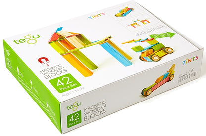 Tegu 42 Piece Magnetic Blocks Set - Tegu Tints