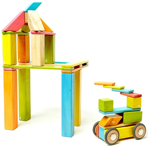 Tegu 42 Piece Magnetic Blocks Set - Tegu Tints