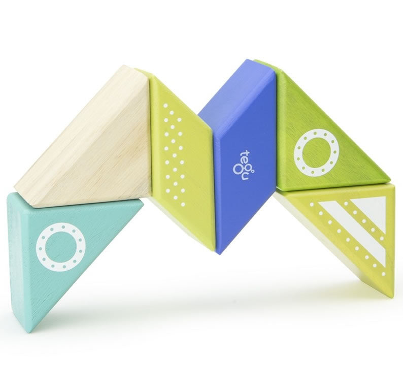 Tegu Travel Pals 6 Piece Magnetic Blocks - Spaceship