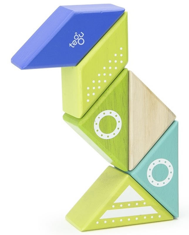 Tegu Travel Pals 6 Piece Magnetic Blocks - Spaceship