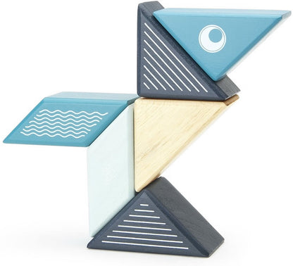 Tegu Travel Pals 6 Piece Magnetic Blocks - Whale