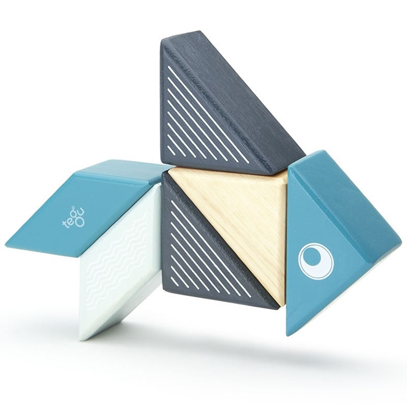 Tegu Travel Pals 6 Piece Magnetic Blocks - Whale