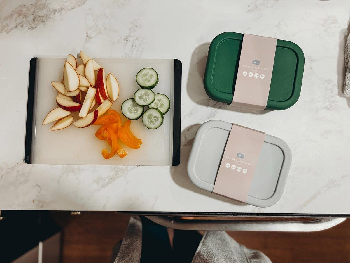 The Dearest Grey Silicone Bento Box - Emerald