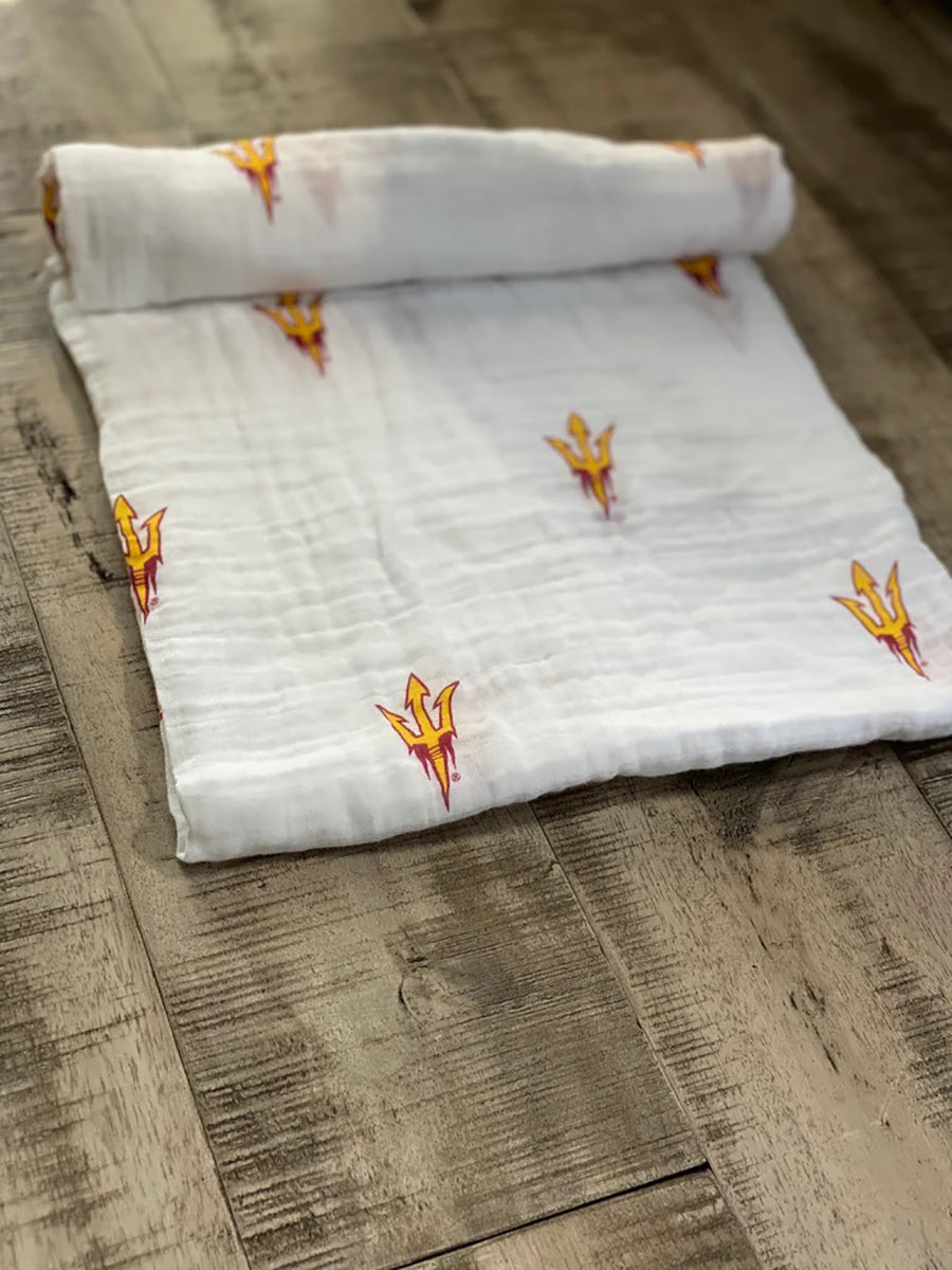 Three Little Anchors College Swaddle Blanket - Arizona State Sun Devils