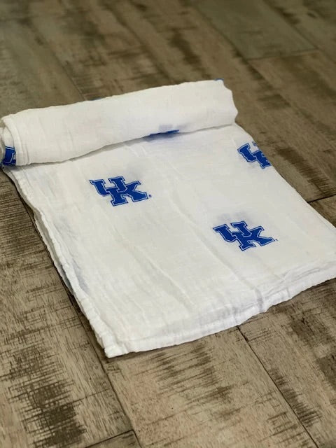 Three Little Anchors College Swaddle Blanket - Kentucky Wildcats