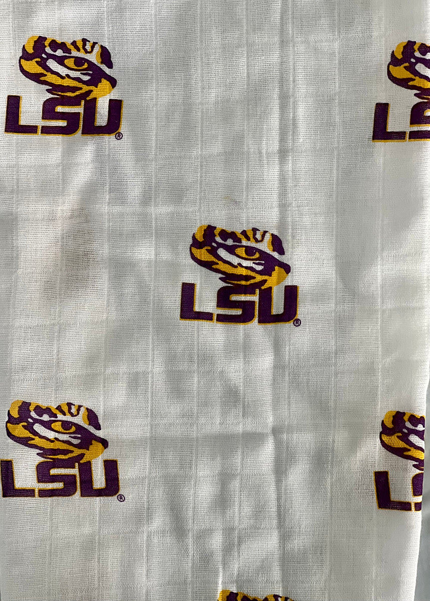 Three Little Anchors College Swaddle Blanket - LSU Tigers