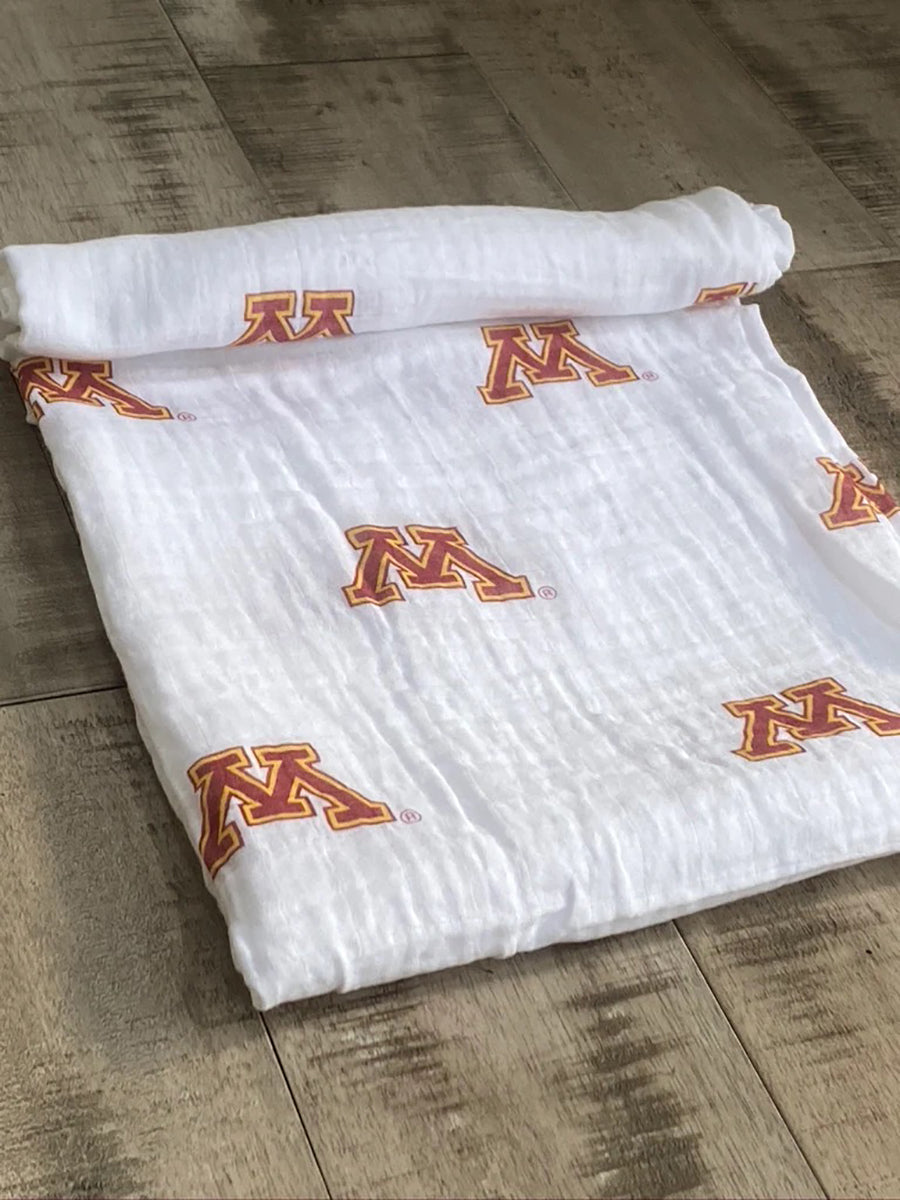 Three Little Anchors College Swaddle Blanket - Minnesota Golden Gophers