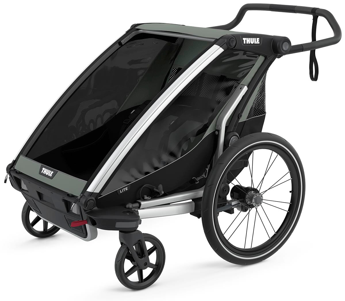 Thule Chariot Lite 2 Multisport Trailer + Stroller - Agave