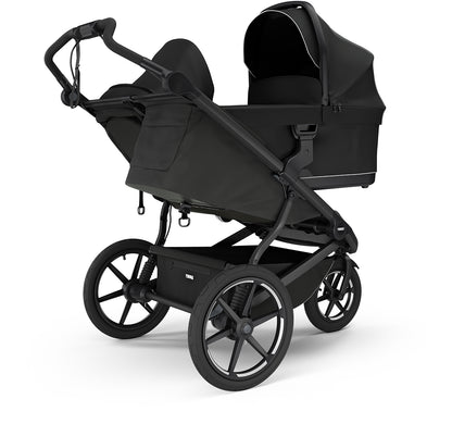 Thule Urban Glide 3 Double Jogging Stroller + Bassinet Bundle - Black