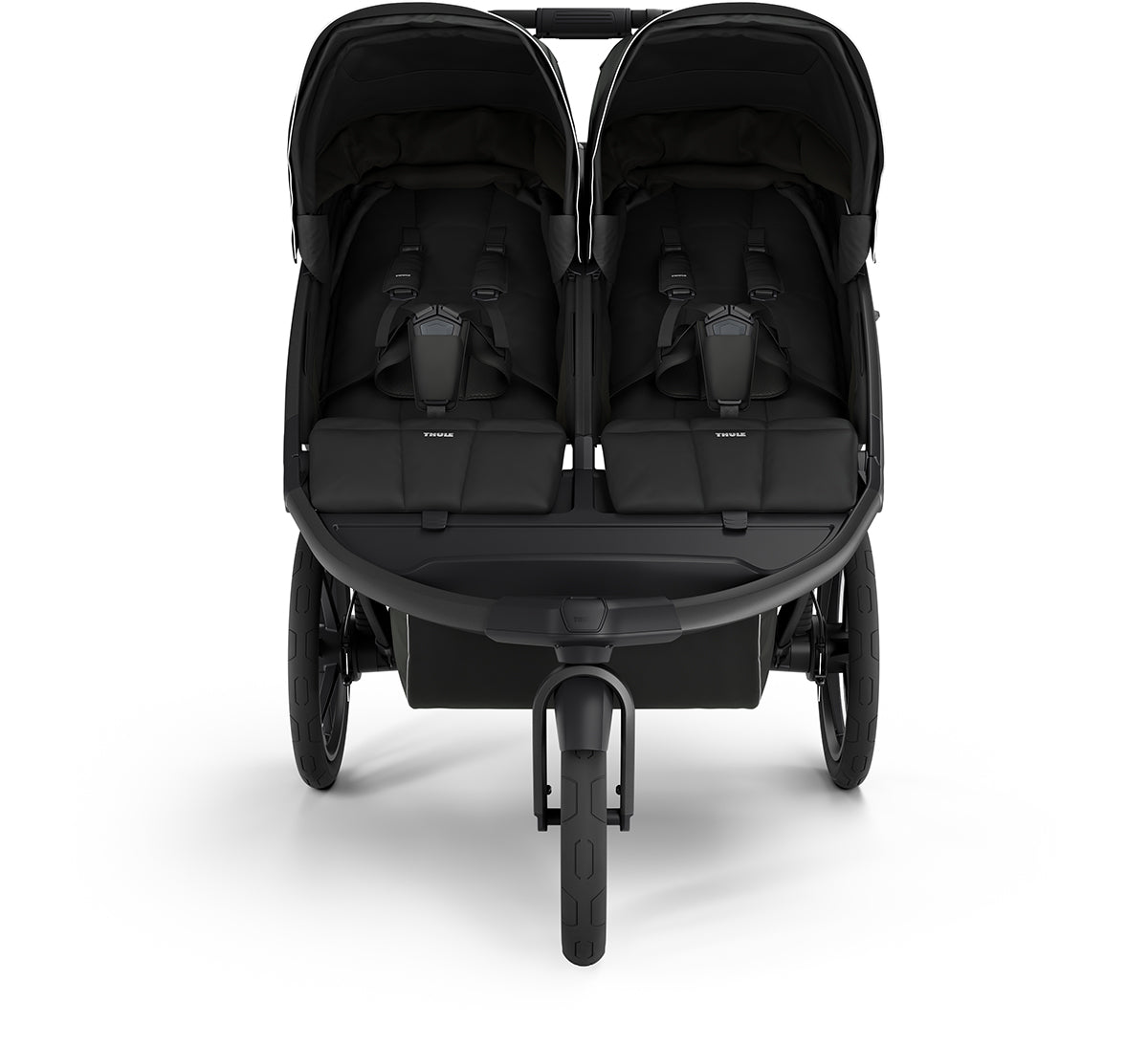 Thule Urban Glide 3 Double Jogging Stroller + Bassinet Bundle - Black