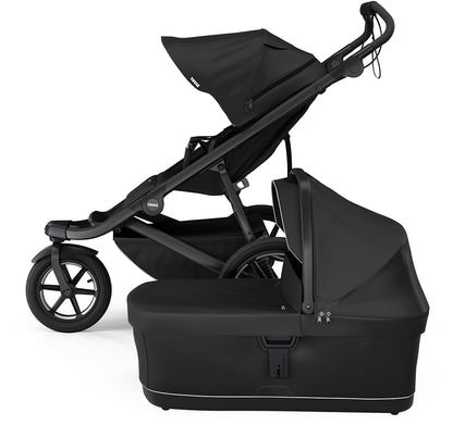 Thule Urban Glide 3 Single Jogging Stroller + Bassinet Bundle - Black