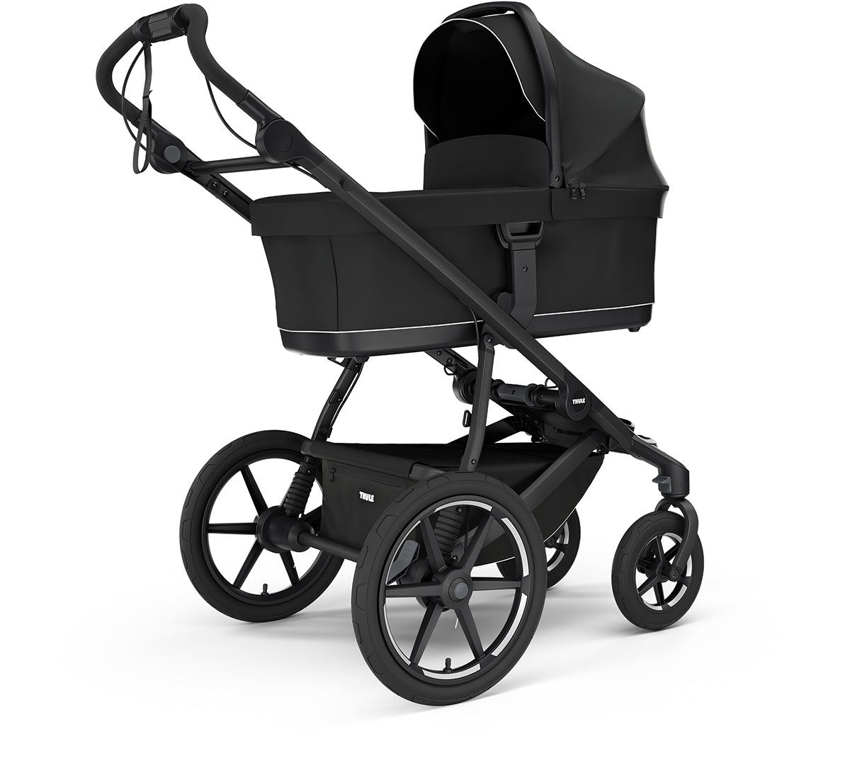 Thule Urban Glide 4-Wheel All-Terrain Stroller + Bassinet Bundle - Black