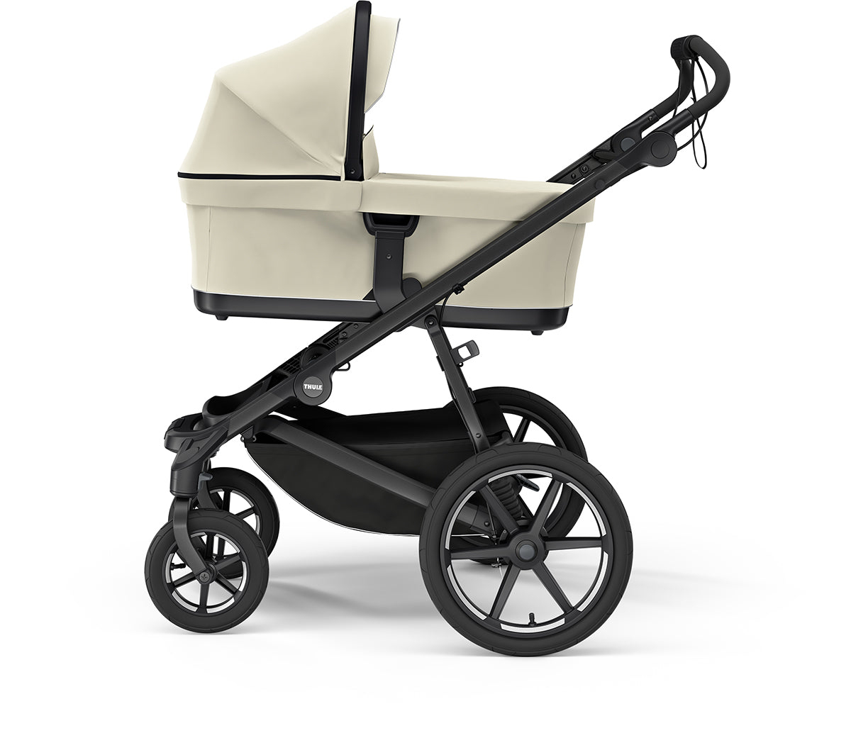 Thule Urban Glide 4-Wheel All-Terrain Stroller + Bassinet Bundle - Soft Beige