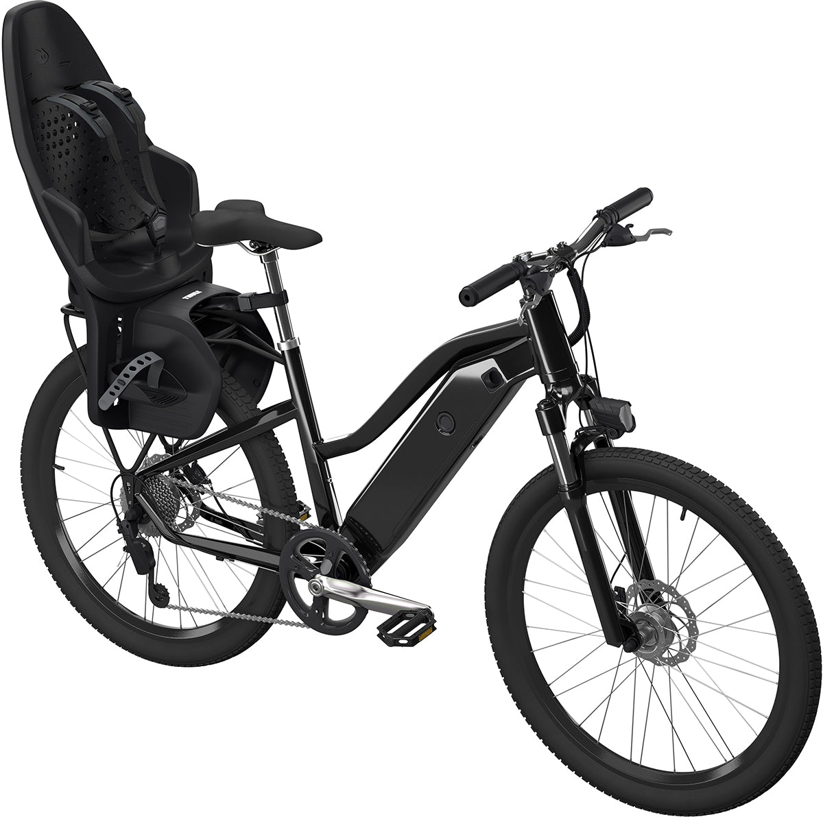 Thule Yepp 2 Maxi MIK HD Rack Mounted Child Bike Seat - Midnight Black