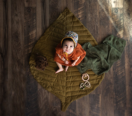 Toddlekind Leaf Organic Cotton Playmat - Sand Castle