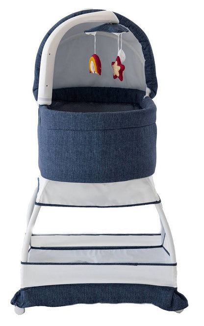 TruBliss Sweetli Nurture Bassinet - Denim Melange