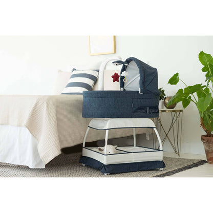 TruBliss Sweetli Nurture Bassinet - Denim Melange