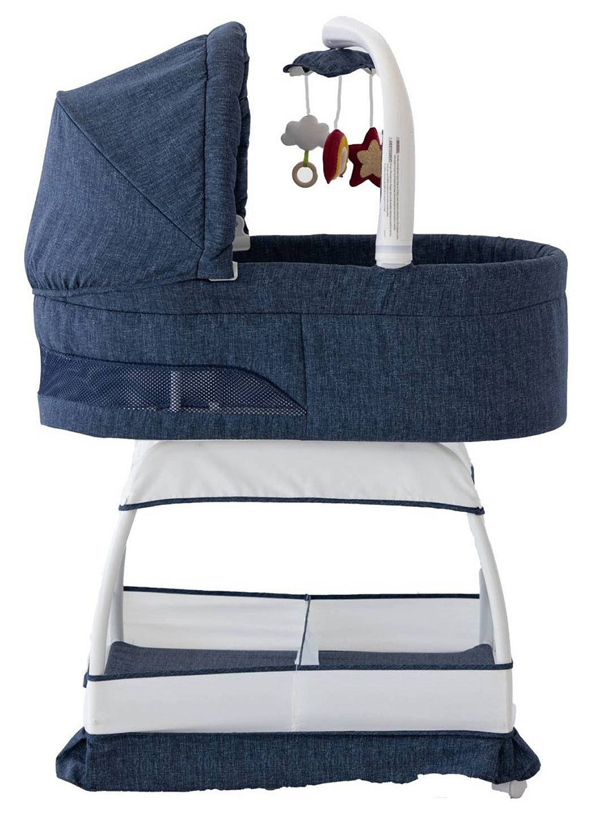 TruBliss Sweetli Nurture Bassinet - Denim Melange