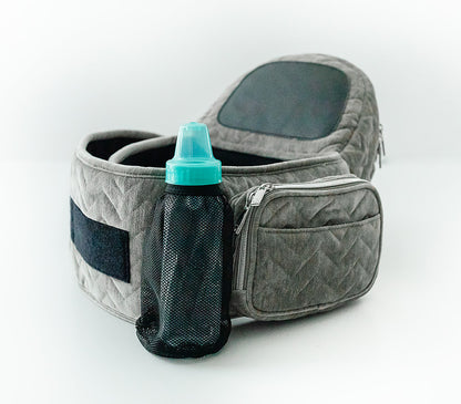 Tushbaby Hip Seat Carrier, Velvet - Silver