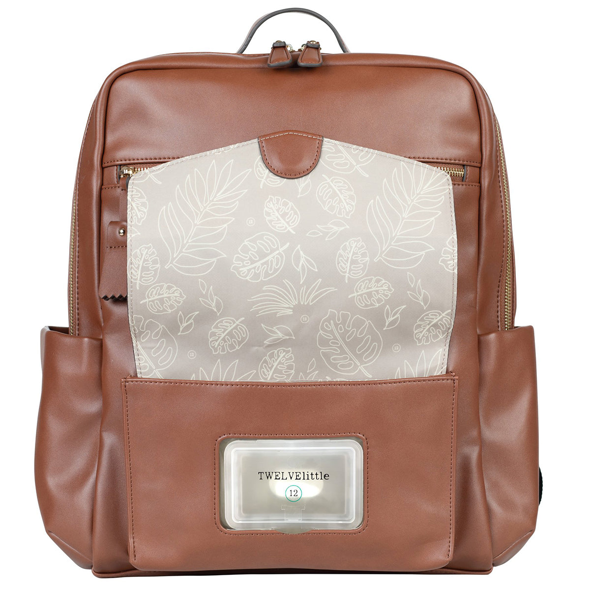 TWELVElittle Peek-a-boo Backpack Diaper Bag - Toffee