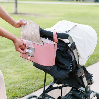 TWELVElittle Peek-A-Boo Stroller Caddy - Mauve