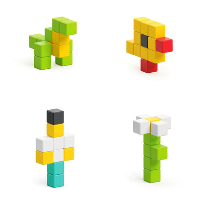 Ukidz PIXIO-50 Magnetic Blocks in 6 Colors