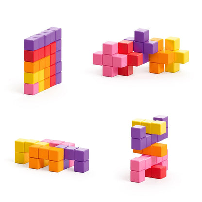 Ukidz PIXIO Abstract Series PIXOPLASMA - 60 Magnetic Blocks in 5 Colors