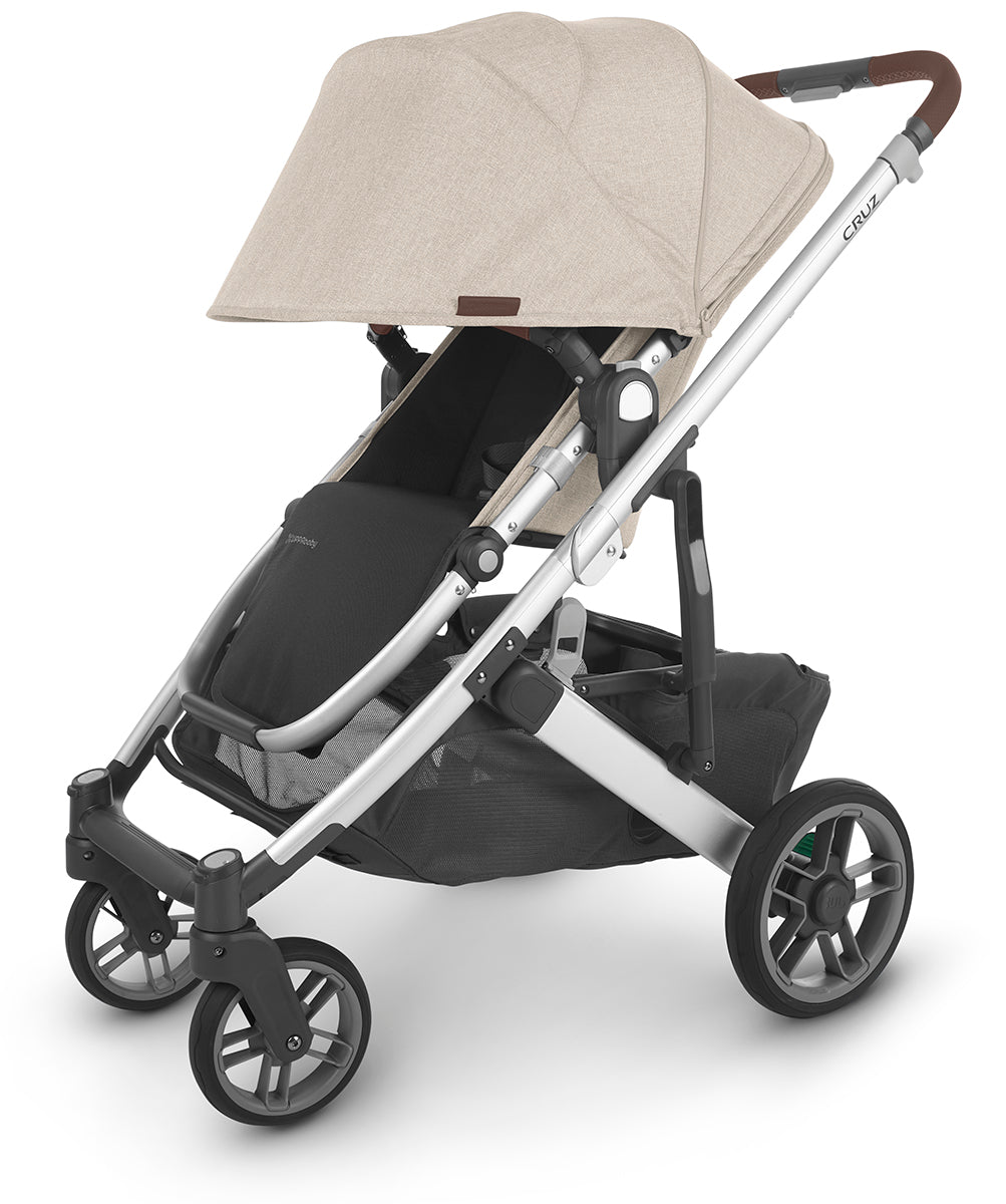 UPPAbaby Cruz V2 Stroller - Declan (Oat Melange/Silver/Chestnut Leather)