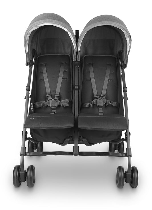 UPPAbaby G-LINK V2 Side by Side Double Stroller - Greyson (Charcoal Melange / Carbon)