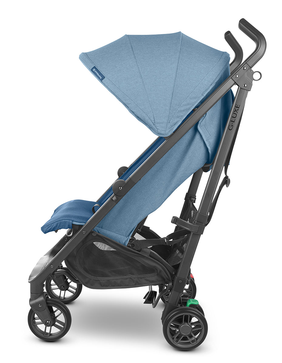 UPPAbaby G-LUXE 2023 Umbrella Stroller - Charlotte (Coastal Blue Melange / Carbon)