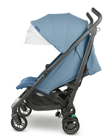 UPPAbaby G-LUXE 2023 Umbrella Stroller - Charlotte (Coastal Blue Melange / Carbon)