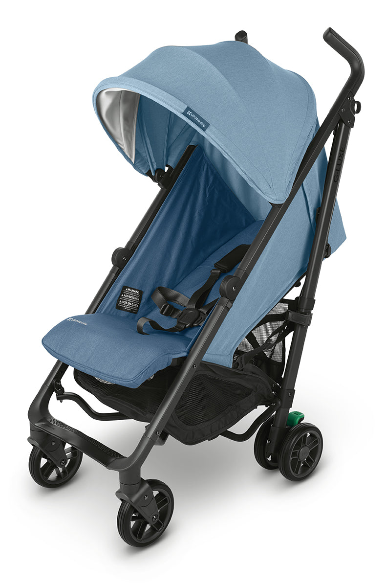 UPPAbaby G-LUXE 2023 Umbrella Stroller - Charlotte (Coastal Blue Melange / Carbon)