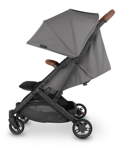 UPPAbaby MINU V2 Compact Stroller - Greyson (Charcoal Melange / Carbon / Saddle Leather)