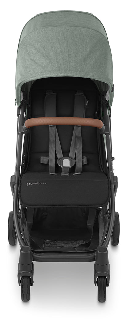 UPPAbaby MINU V2 Compact Stroller - Gwen (Green Melange / Carbon / Saddle Leather)