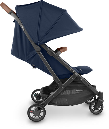 UPPAbaby MINU V2 Compact Stroller - Noa (Navy / Carbon / Saddle Leather)