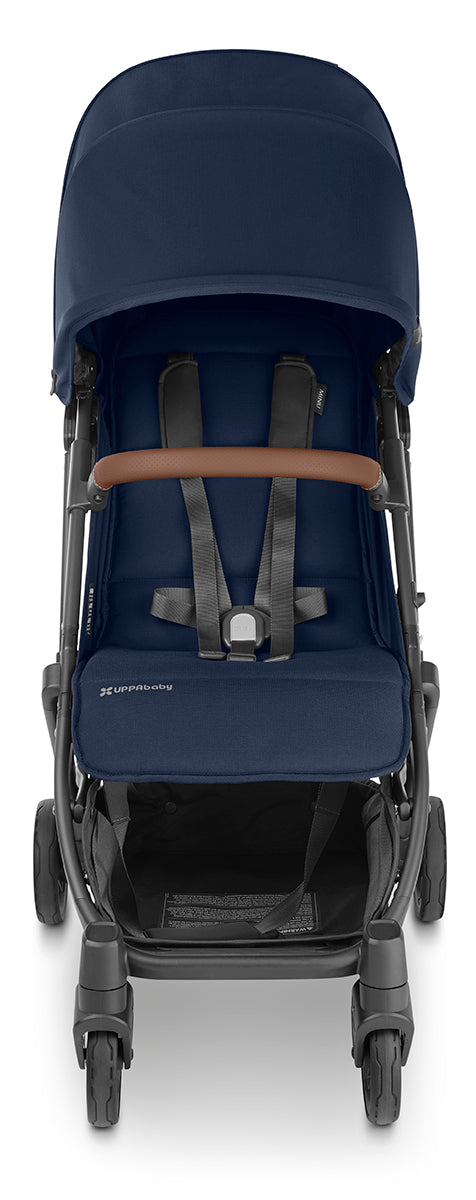 UPPAbaby MINU V2 Compact Stroller - Noa (Navy / Carbon / Saddle Leather)