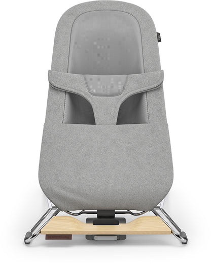 UPPAbaby Mira 2-in-1 Bouncer and Seat - Stella (Grey Melange / Silver Frame / Maple Wood)