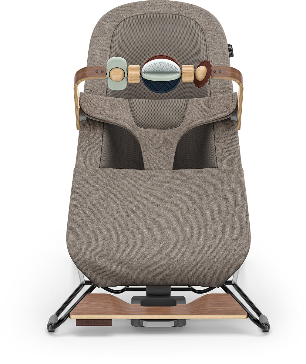 UPPAbaby Mira Bouncer Toy Bar - Wonder Wheel (Multicolor / Walnut Wood)